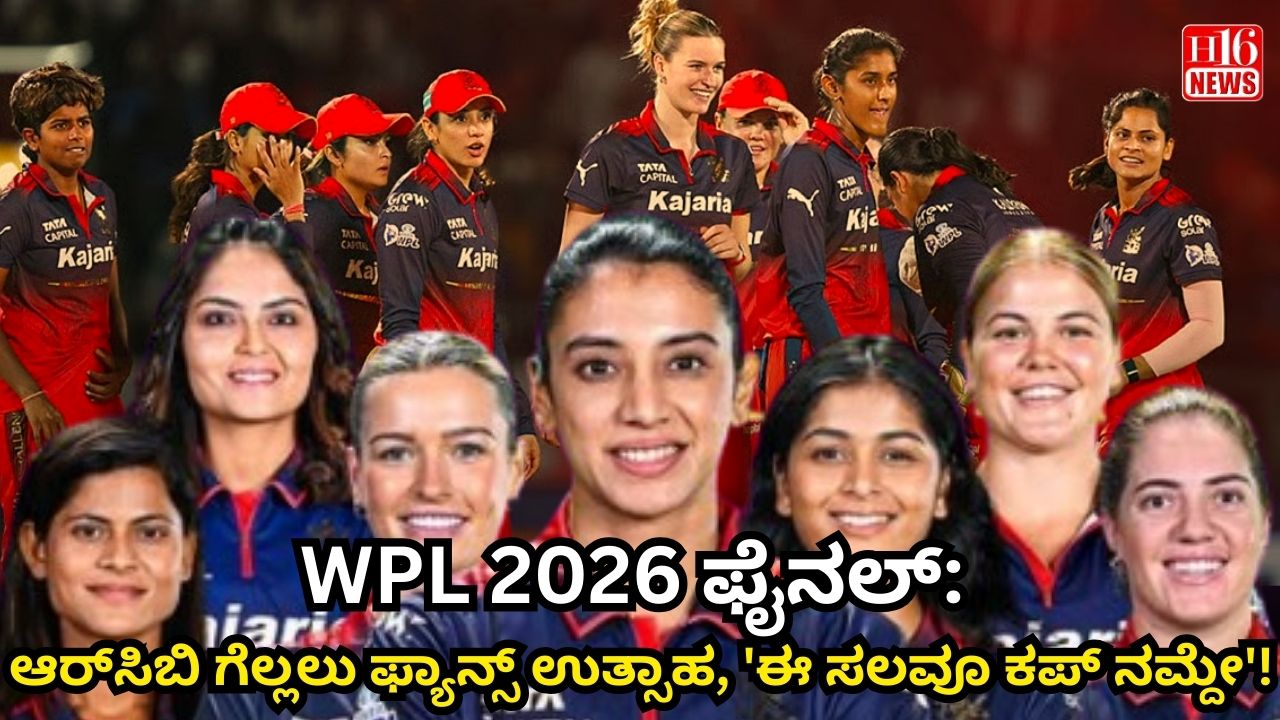 WPL 2026 ಫೈನಲ್: ಆರ್ಸಿಬಿ ಗೆಲ್ಲಲು ಫ್ಯಾನ್ಸ್ ಉತ್ಸಾಹ, 'ಈ ಸಲವೂ ಕಪ್ ನಮ್ದೇ'!