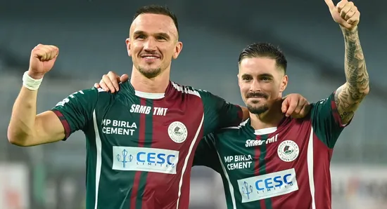 HT ಆರಂಭದ ವೇಳೆಗೆ ಮೋಹನ್ ಬಗಾನ್ ಮತ್ತು ಈಸ್ಟ್ ಬೆಂಗಾಲ್ ತಂಡಗಳು ಕೊನೆಗೂ ಸಮಾನ ನೆಲೆಯಲ್ಲಿ ನಿಂತವು.