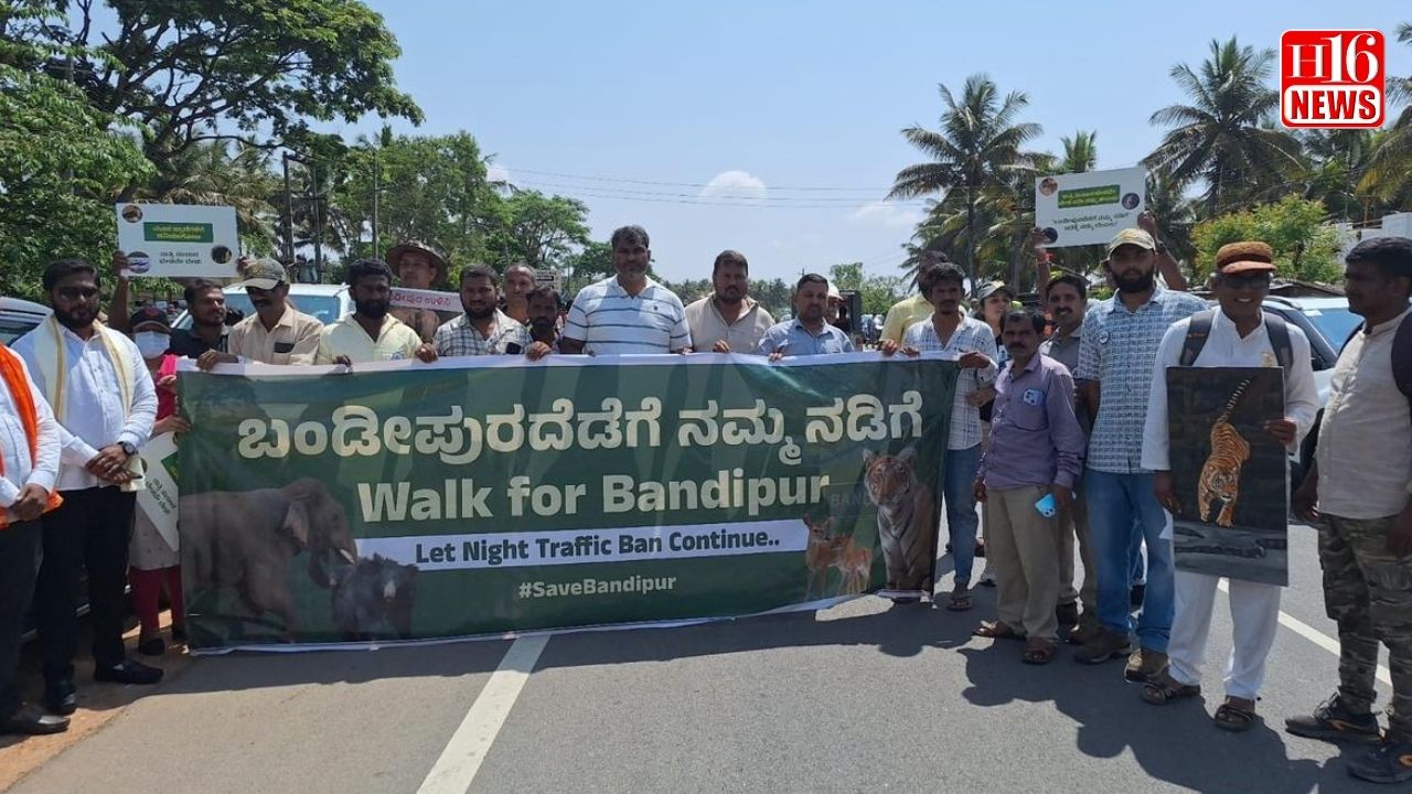 ಬಂಡಿಪುರದಲ್ಲಿ ಹಂಗಾಮಿ ನೌಕರರ ಪ್ರತಿಭಟನೆ