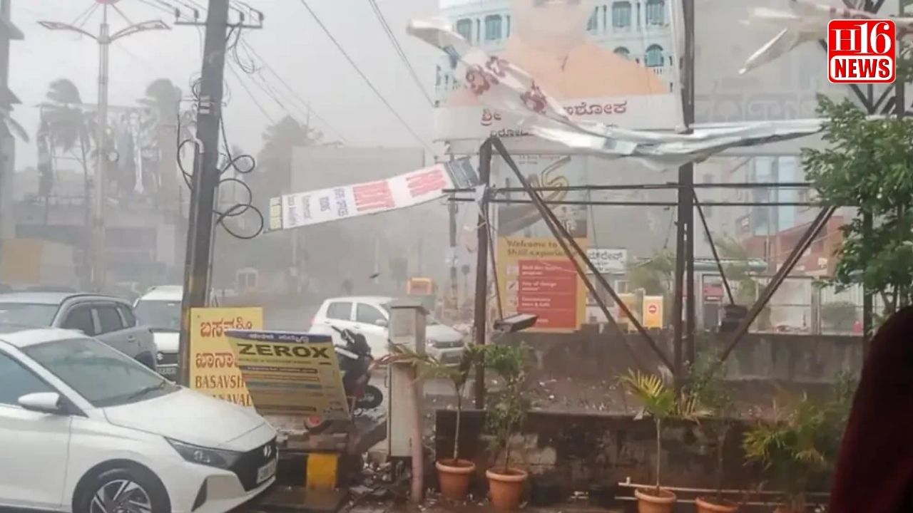 ಬೆಳಗಾವಿಯಲ್ಲಿ ಭಾರಿ ಗಾಳಿ- ಮಳೆ ಅಬ್ಬರ!