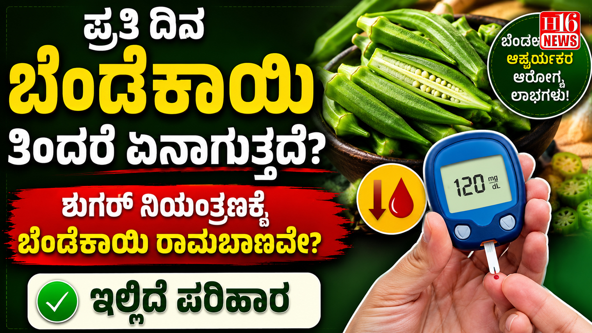 ಪ್ರತಿ ದಿನ ಬೆಂಡೆಕಾಯಿ ತಿಂದರೆ ಏನಾಗುತ್ತದೆ?ಶುಗರ್ ನಿಯಂತ್ರಣಕ್ಕೆ ಬೆಂಡೆಕಾಯಿ ರಾಮಬಾಣವೇ? ಇಲ್ಲಿದೆ ಪರಿಹಾರ