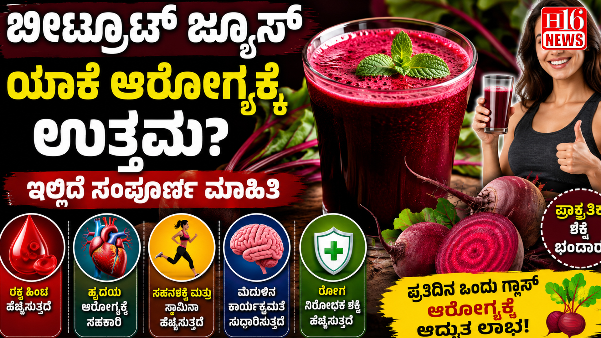 ಬೀಟ್ರೂಟ್ ಜ್ಯೂಸ್ ಯಾಕೆ ಆರೋಗ್ಯಕ್ಕೆ ಉತ್ತಮ? ಇಲ್ಲಿದೆ ಸಂಪೂರ್ಣ ಮಾಹಿತಿ