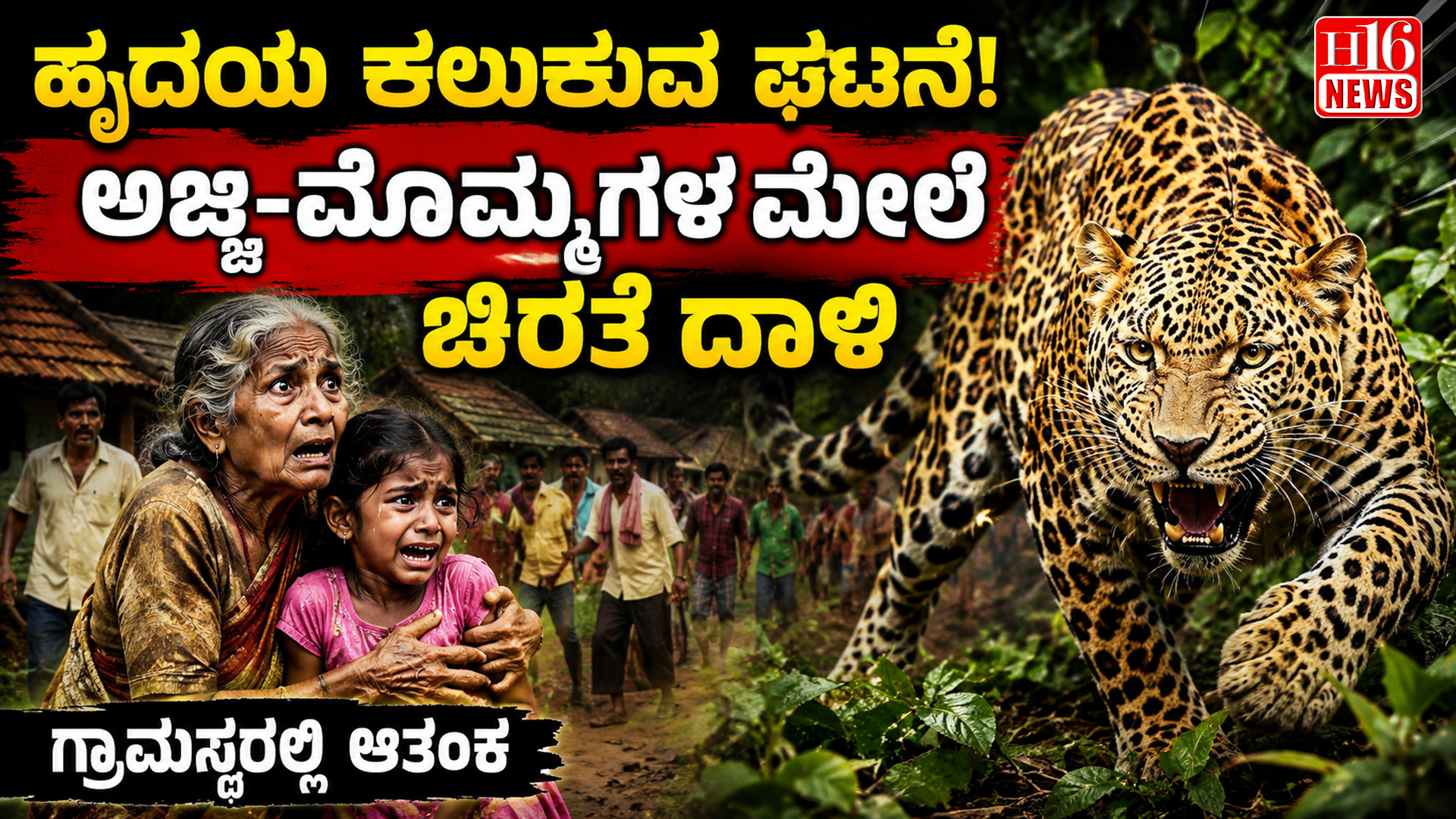 ಹೃದಯ ಕಲುಕುವ ಘಟನೆ! ಅಜ್ಜಿ-ಮೊಮ್ಮಗಳ ಮೇಲೆ ಚಿರತೆ ದಾಳಿ, ಗ್ರಾಮಸ್ಥರಲ್ಲಿ ಆತಂಕ