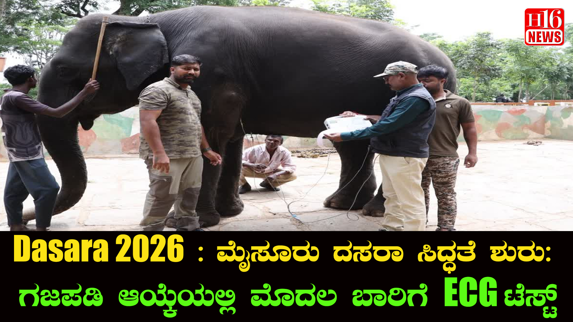 Dasara 2026 : ಮೈಸೂರು ದಸರಾ ಸಿದ್ಧತೆ ಶುರು : ಗಜಪಡಿ ಆಯ್ಕೆಯಲ್ಲಿ ಮೊದಲ ಬಾರಿಗೆ ECG ಟೆಸ್ಟ್