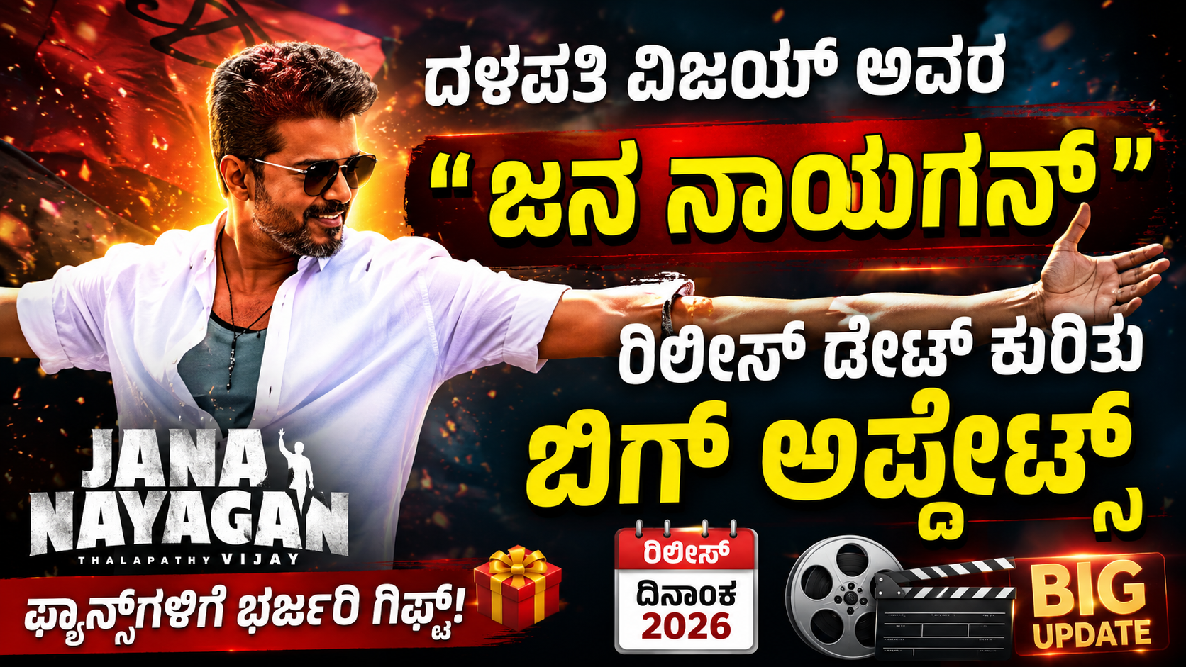 ದಳಪತಿ ವಿಜಯ್ ಅವರ 'ಜನ ನಾಯಗನ್' ರಿಲೀಸ್ ಡೇಟ್ ಕುರಿತು ಬಿಗ್ ಅಪ್ಡೇಟ್ಸ್