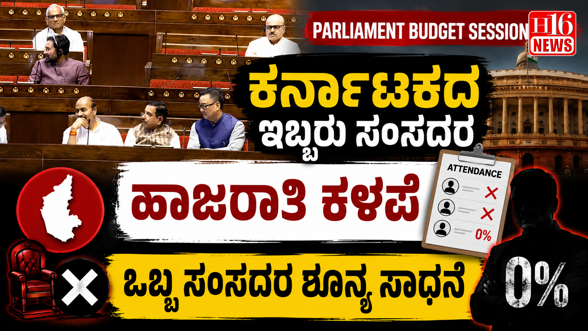 Parliament Budget Session 2026: ಕರ್ನಾಟಕದ ಇಬ್ಬರು ಸಂಸದರ ಹಾಜರಾತಿ ಕಳಪೆ, ಒಬ್ಬ ಸಂಸದರ ಶೂನ್ಯ ಸಾಧನೆ